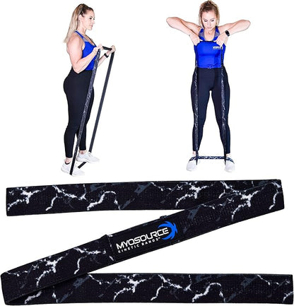 Vitality Flex Long Skinny Resistance Band Women’s Fitness – Non-Slip Fabric Full Body Exercise Band – Home Gym Fitness Strength Training Legs and Butt Workout