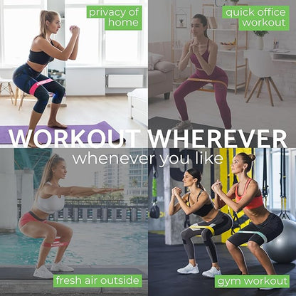 Insonder Resistance Band Set - 5 Exercise Bands for Workout & Fitness