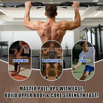Pull Up Assistance Bands, Heavy Duty Resistance Bands with Handles, Exercise Band with Door Anchor, Adjustable Workout Band Set for Pull Up Bar, Full Body Strength&Muscle Training, Recovery, Home Gym
