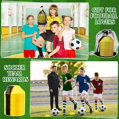 Hanaive 100 Pieces Mini Soccer Cones for Sport Drills 5 Inch Agility Disc Cones with Accessories for Kids Football Training