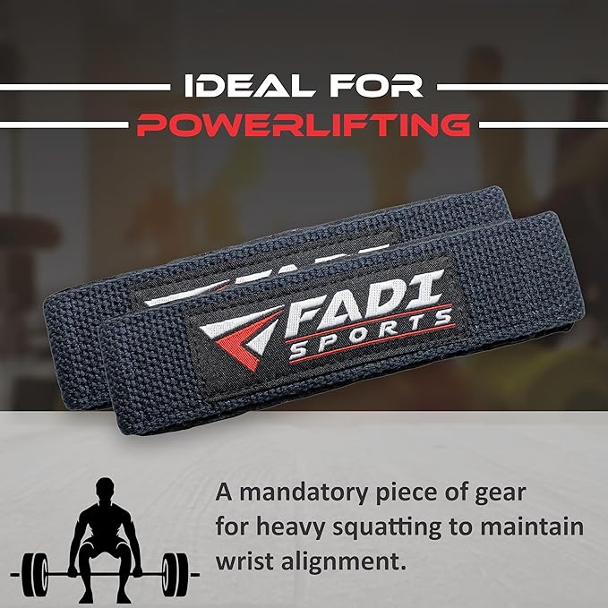 Lifting Wrist Straps for Weightlifting, Bodybuilding, Powerlifting & Deadlifts – 24 Inch Cotton Straps with Padded Neoprene for Strength Training & Grip Support