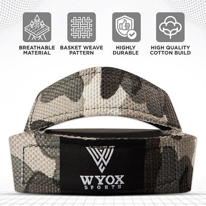 WYOX Figure 8 Weight Lifting Straps for Weightlifting Heavy Duty Deadlifting Workout Straps | Wrist Wraps Gym Equipment Gear Men Women PAIR