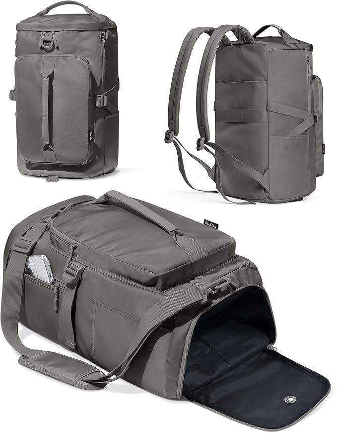 Gym Bag for Women with Shoe Compartment and Wet Pocket Convertible Gym Backpack workout Duffel Bag Multiple Pockets 30L