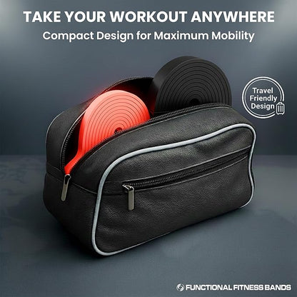 Pull Up Assist Bands Set by Functional Fitness. Heavy Duty Resistance and Assistance Training Band