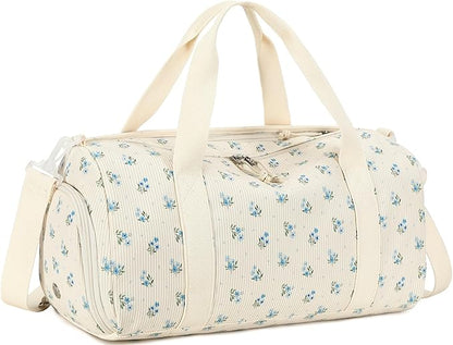 BTOOP Duffle Bag for Gym Sports Women Girls Workout Travel Bag Weekender with Shoe Compartment and Wet Pocket