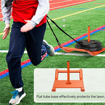 Kipika Weight Sled, Workout Sled, Fitness Strength Training Sled, Speed Training Sled for Athletic Exercise, Speed Improvement, Easily Through Obstacles, Suitable for 1" & 2" Weight Plate
