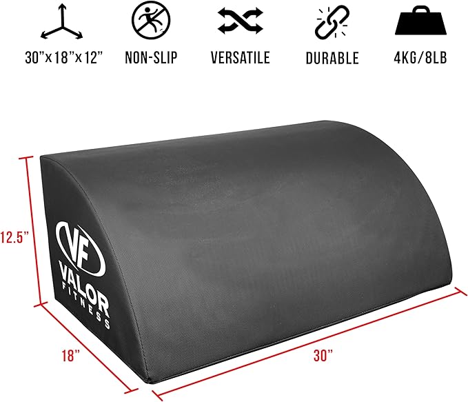 Valor Fitness Hip Thrust Pad Glute Training Box for Home Gym, Non Slip Foam Platform for Step Ups, Squats, Core and Lower Body Strength