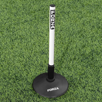 FORZA Slalom Agility Poles | Improve Endurance, Speed & Footwork | Color, Size & Rubber Base Options Available [8 Pack]
