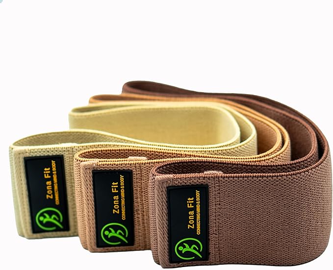Multifunction Resistance Band Set – Non-Slip Booty Bands for Legs, Glutes, Yoga, Pilates, Rehab & Home Gym Workouts – Natural Latex & Fabric Options