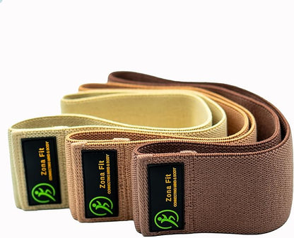 Multifunction Resistance Band Set – Non-Slip Booty Bands for Legs, Glutes, Yoga, Pilates, Rehab & Home Gym Workouts – Natural Latex & Fabric Options