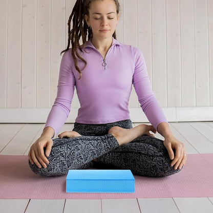 NOLITOY Balance Pad Yoga Mat Cushion Non-Slip Thickened Foam Kneeling Knee Pad for Home Workout Fitness and Physical Therapy Exercise Training in Light Blue