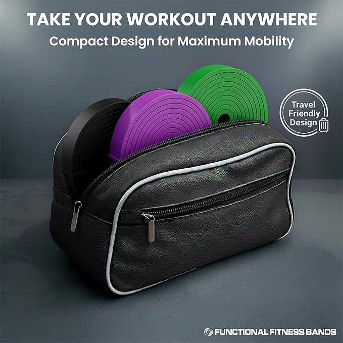 Rubberbanditz Pull Up Assist Bands Set of 3 by Functional Fitness. Heavy Duty Resistance and Assistance Training Bands