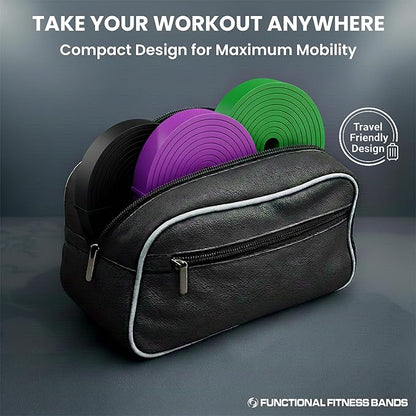 Rubberbanditz Pull Up Assist Bands Set of 3 by Functional Fitness. Heavy Duty Resistance and Assistance Training Bands