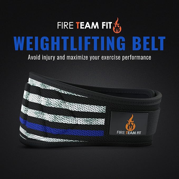 Weight Lifting Belt for Men and Women, 6 Inch, Bodybuilding & Fitness Back Support for Cross Training Workout, Squats, Lunges