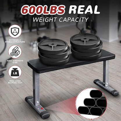 Fitvids Heavy Duty Adjustable and Foldable Utility Weight Bench for Upright, Incline, Decline, and Flat Exercise