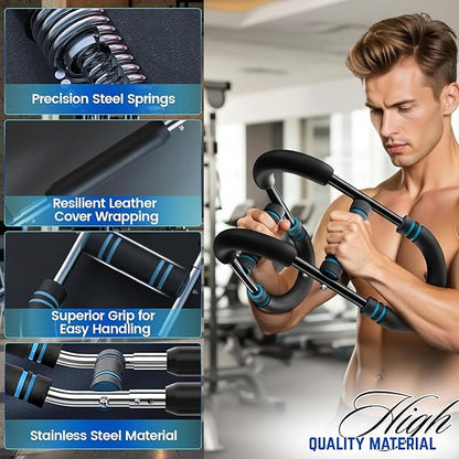 Zentro Cart Twister Arm Trainer for Men & Women(40- 130 lb), 3 Adjustable Arm and Chest Trainer, Chest Exercise Workout | Home Gym Calisthenics Equipment for Full Body.