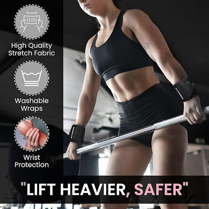18" OG-Grade Wrist Wraps for Weightlifting – Heavy Duty Wrist Support with Thumb Loop & Lockdown Strap – Wrist Straps for Powerlifting, Bench Press & Gym Training
