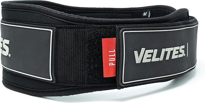 Velites - Weightlifting Lumbar Support Belt - Official of the Royal Spanish Weightlifting Federation - Extra-adherent Velcro - For Deadlifts, Squats, Snatches and Cleans