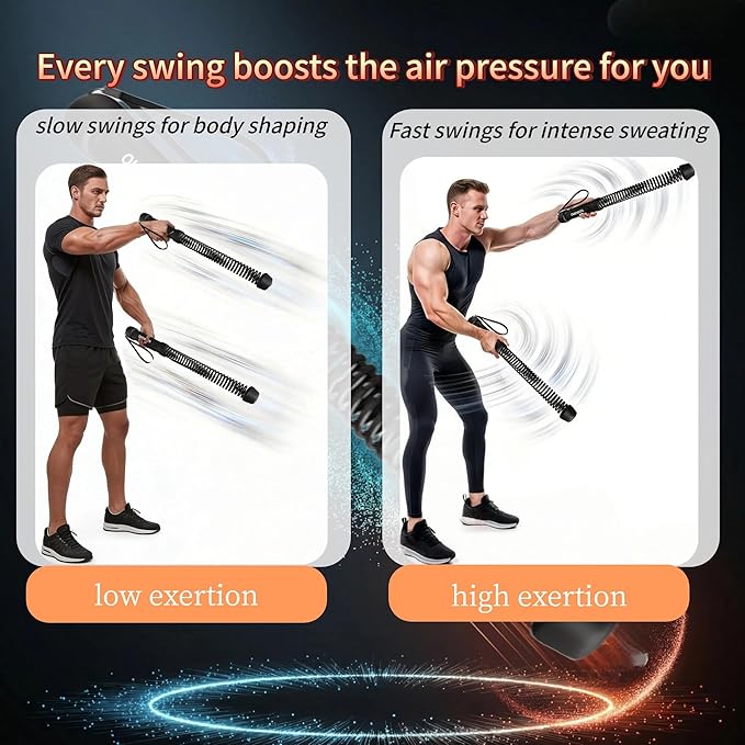 Ropeless Battle Ropes for Home Gym-Portable Cordless Training Rope Fitness Equipment for Men & Women,Weighted Workout Ropes for HIIT,Versatile Exercise Equipment for Home and Travel(Black)