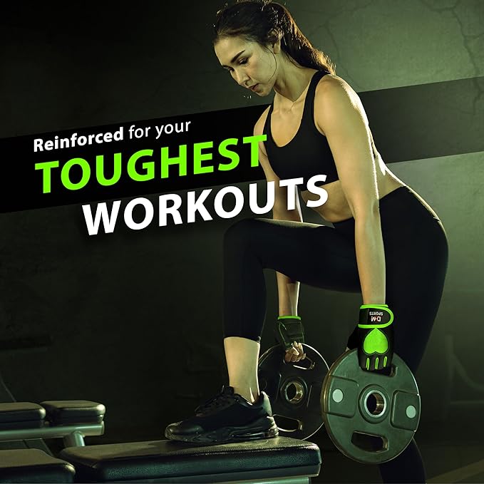 DXM SPORTS Workout Gloves for Women with Wrist Support - Weight Lifting Gloves for Gym, Cycling, Training - Exercise Gloves for Women
