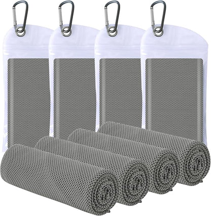 Cooling Towels for Neck and Face - Soft Breathable Chilly Towel, Sweat Wraps, Cool Rags Quick Dry Towel for Hot Weather, Workout, Sports, Yoga, Gym, Hiking, Running, Trips, Golf