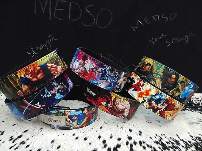 MEDSO Anime Weight Lifting Lever Belt, Lifting Blet for Squats,Deadlifts, Cross Training,Weightlifting, Bodybuilding for Perfect Back Support for Men Women
