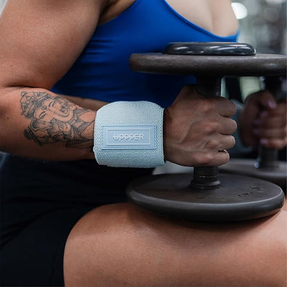 UPPPER Wrist Wraps for Weightlifting – 19" Lifting Wrist Support with Thumb Loop for Bench Press, Powerlifting, and Gym Workouts for Men & Women | Premium Fitness Gear