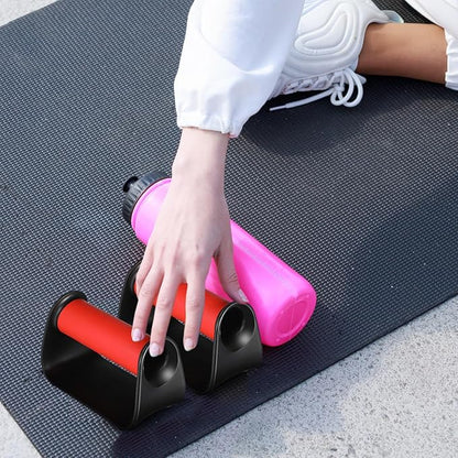 FUOYLOO Push up Bars Nonslip Push up Handles Strength Training Equipment for Home and Office Workout Fitness Accessories for Men and Women Red Pair