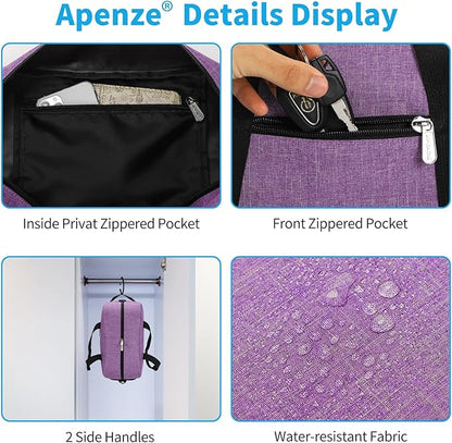 Small Gym Bag 14 inch lightweight Carry On Mini Duffel Bag for Travel Sport - Lavender Purple