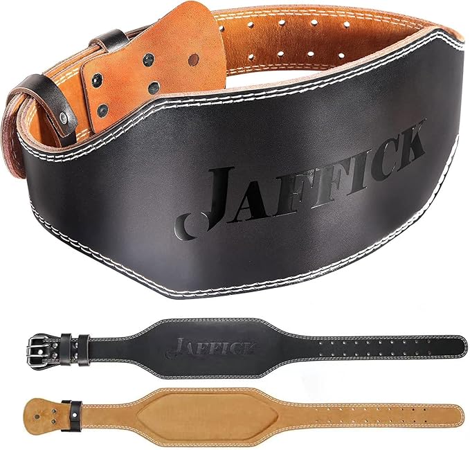 Genuine Leather Weight Lifting Belt for Men Gym Weight Belt Lumbar Back Support Powerlifting Weightlifting Heavy Duty Workout Training Strength Training Equipment