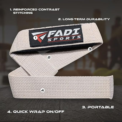 Lifting Wrist Straps for Weightlifting, Bodybuilding, Powerlifting & Deadlifts – 24 Inch Cotton Straps with Padded Neoprene for Strength Training & Grip Support
