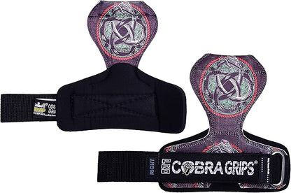Cobra Grips PRO Weight Lifting Gloves Heavy Duty Straps Alternative with Power Lifting Hooks Padded Wrist Support for Deadlifts & Bodybuilding