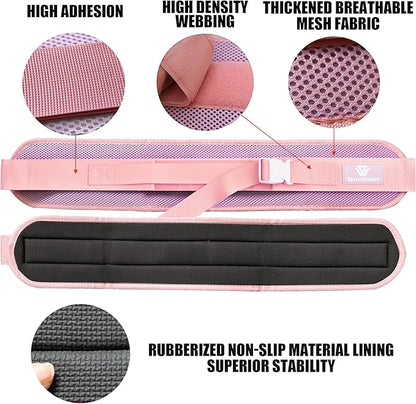 Hip Thrust Belt, Fully Upgraded Hip Thrust Belt for Dumbbells, More Comfortable Hip Thrust Belt, Home Gym Hip Thrust Belt with Wider and Longer Anti-Slip Pads.