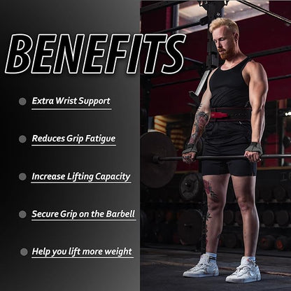 Figure 8 Lifting Strap- Strongman 10-14" Deadlift Straps- True Grip Support & Heavy Duty Wrist Straps for Weightlifting Women Men- Hand Straps for Weight Lifting Figure 8 Straps for Gym Workout
