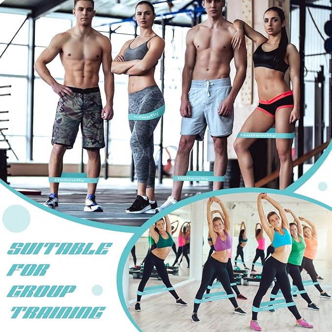 30 Pcs Latex Resistance Loop Exercise Bands for Booty Workout Stretch Exercise Band Non Slip for Legs Squat Resistance Loop Women Men Starter Butt Hip Thigh Fitness