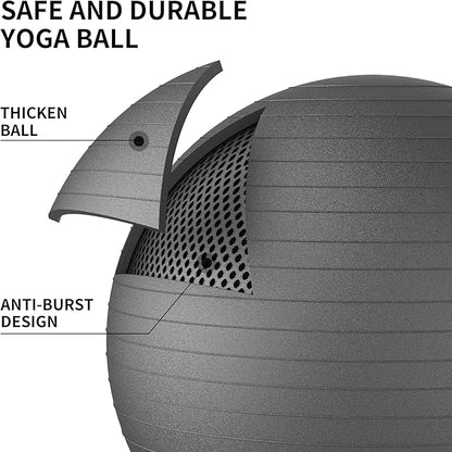 Exercise Balls Set 22-30 Inch & 9 Inch, Small Pilates Ball with Pump, Pregnancy Ball for Women, Yoga Balls for Exercise, Small Exercise Ball for Between Knees, Stability, Physio