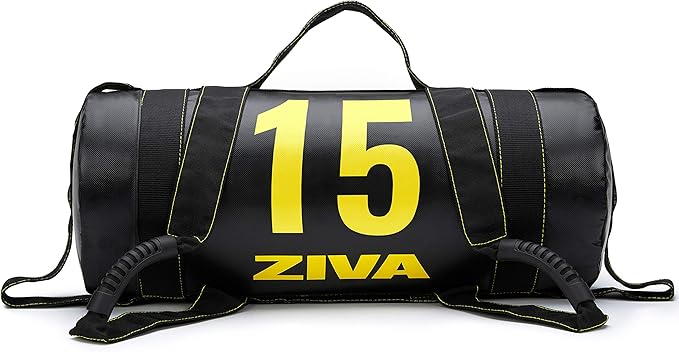 ZIVA Power Sandbag – Pre-Weighted Training Bag with Multiple Handles for Full-Body Strength & Conditioning – Heavy-Duty, No-Fill Needed (10–50 lb)