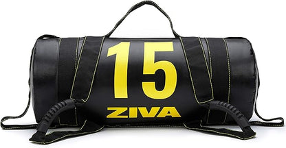 ZIVA Power Sandbag – Pre-Weighted Training Bag with Multiple Handles for Full-Body Strength & Conditioning – Heavy-Duty, No-Fill Needed (10–50 lb)