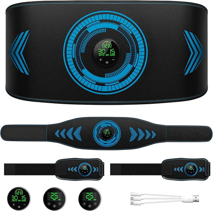 EMS Muscle Stimulator, Electronic ABS Stimulator Muscle Toner Trainer for Abdominal/Arms/Legs, FDA Cleared Ab Fitness Strength Training Workout Equipment for Men and Women