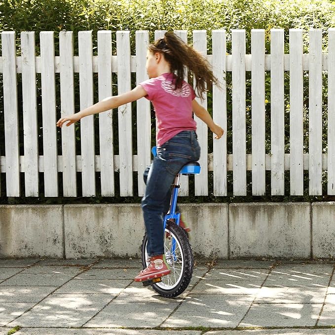 AW 16/18/20/24 Inch Wheel Outdoor Unicycle Adjustable Seat Exercise Bicycle Fit Adults Kids Outdoor Sports Fitness Exercise, for Choice