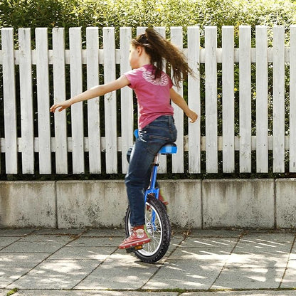 AW 16/18/20/24 Inch Wheel Outdoor Unicycle Adjustable Seat Exercise Bicycle Fit Adults Kids Outdoor Sports Fitness Exercise, for Choice