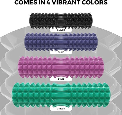 Nordic Lifting Vibrating Foam Roller w/ 5-Speed Vibration – High-Density EVA Foam for Deep Tissue Massage, Relaxation & Mobility Support