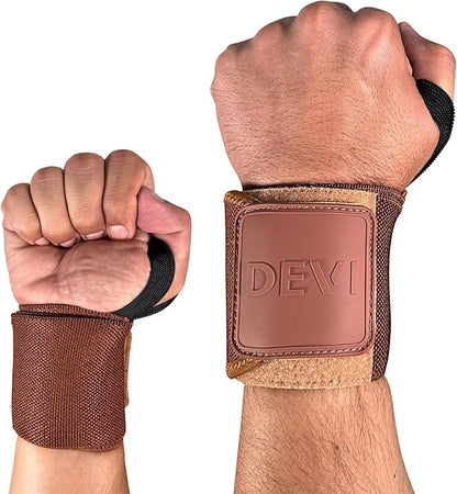 Wrist Wraps for Weightlifting 18" with Thumb Loop- Professional Quality, Best Wrist Support Wraps for Gym, Powerlifting Competition, Bodybuilding, Strength Training, Curls & Dips, Bench Press- Men and Women (Pair) DEVI