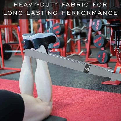 Performance Premium 76 inch Extended-Length Resistance Bands for Working Out | 3" Wide Non-Slip Extra Long Tall Thick Cloth Band, No Pinching & Snapping, Exercise Workout Fitness Stretch Band