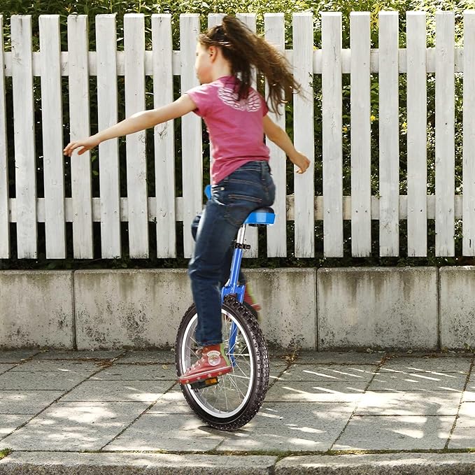 AW 16/18/20/24 Inch Wheel Outdoor Unicycle Adjustable Seat Exercise Bicycle Fit Adults Kids Outdoor Sports Fitness Exercise, for Choice