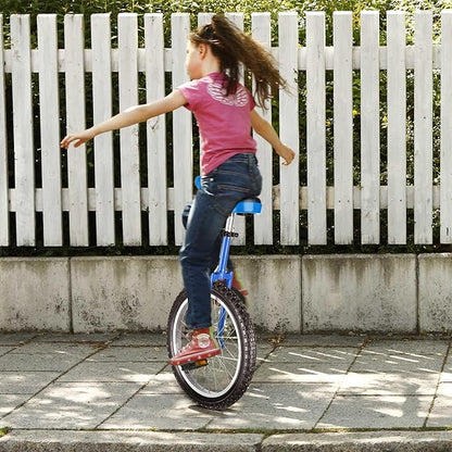 AW 16/18/20/24 Inch Wheel Outdoor Unicycle Adjustable Seat Exercise Bicycle Fit Adults Kids Outdoor Sports Fitness Exercise, for Choice