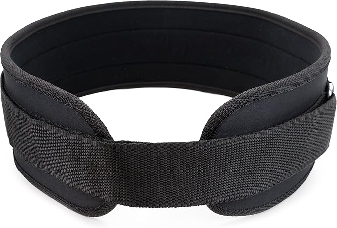 Crown Sporting Goods Neoprene Weight Lifting Belt – Strength Training Fitness Equipment, Great for Squatting, Deadlifts, & Power Lifting with Adjustable Strap
