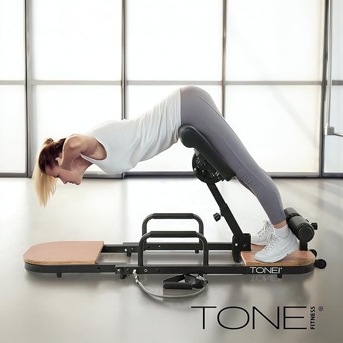 Tone Fitness Foldable Hip Thrust & Glute Exercise Machine | Adjustable Sissy Squat, Core & Leg Trainer | Multiple Colors