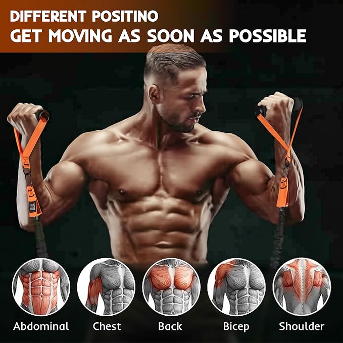 Resistance Bands Set for Pull Up Bar, Exercise Bands with Handles, Home Gym Workout Equipment, Pilates Fitness Resistance Bands, Lifting Straps for Pull Ups, Doorway Pull Up Bar Accessory