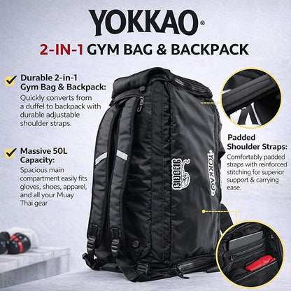 YOKKAO Gym Bag - Tiger Addition- Black